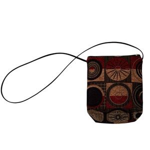 Danny K Tapestry Geometric Pattern Crossbody Bag